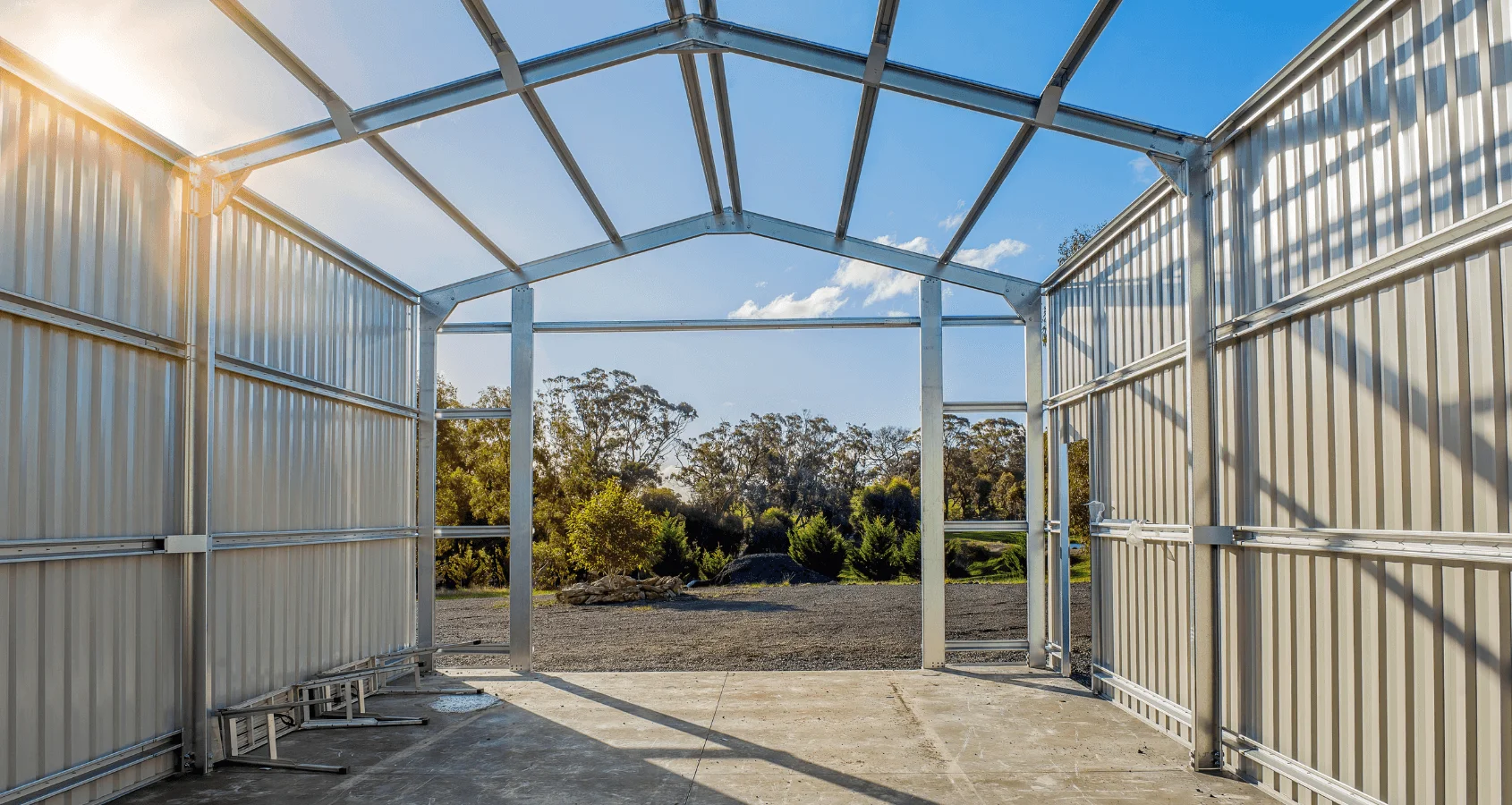 Shed frame structure
